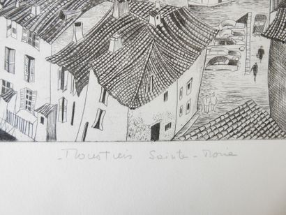 Simone VRAIN (1921-2003)
Moustiers Sainte...