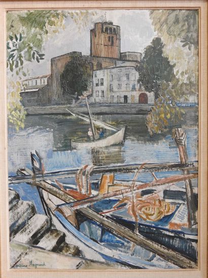 Ondine MAGNARD VLAICH (1904-1968) 
Le port...
