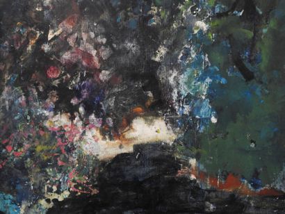 Pierre GARCIA-FONS (1928-2016)
Ruisseau bleu.
Huile...
