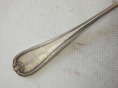 CHRISTOFLE
Set of silver-plated shell-shaped...