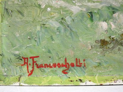 A. FRANCESCHALLI - XX eme
Paysage aux quatre...