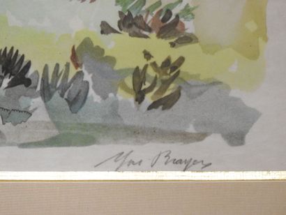 Yves BRAYER (1907-1990)
Paysage d'Eygaliere
Lithographie...