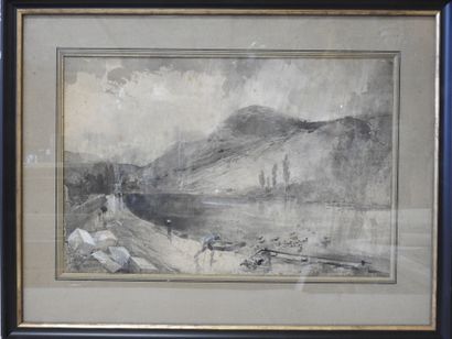 Edmond MORIN (1824-1882)
Les bords du Doubs...