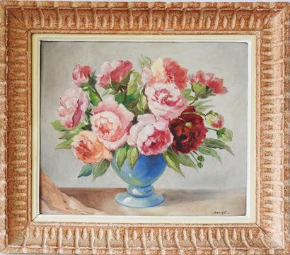 DENIZOT - 20th century
Bouquet of roses with...
