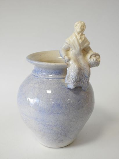 20th century work
Earthenware vase, body...