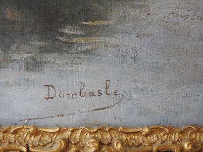 DOMBASLE - Fin XIXeme
Bords de rivière.
Huile...