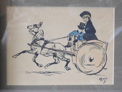 Edmond GROS (1864-1933)
Attelages
Lot de...