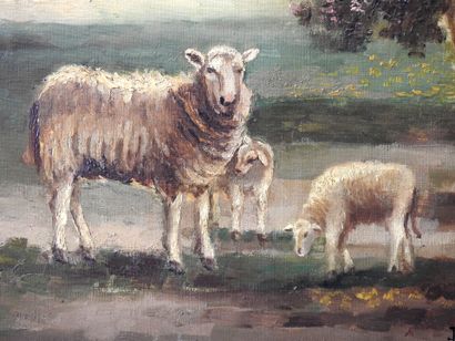 Jaap van KREGTEN (1878-1967)
Moutons sous...