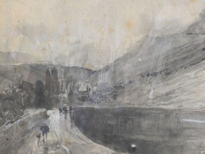 Edmond MORIN (1824-1882)
Les bords du Doubs...