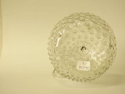 Carafe en verre soufflé à une anse détachée,...