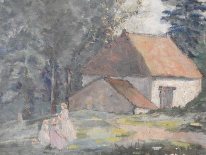 Rachel PASQUIER - XXeme
Jeux en forêt.
Huile...