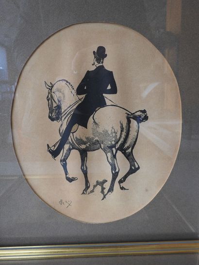 Edmond GROS (1864-1933)
Personnages à cheval...