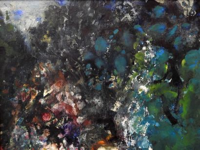 Pierre GARCIA-FONS (1928-2016)
Ruisseau bleu.
Huile...