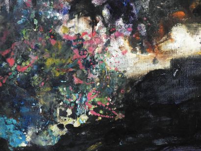 Pierre GARCIA-FONS (1928-2016)
Ruisseau bleu.
Huile...