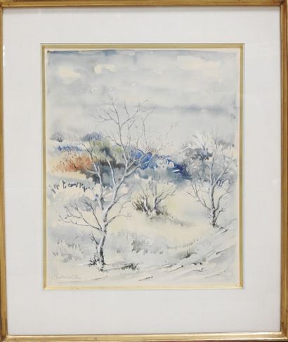 École FRANCAISE - XXeme
Paysage provençal...