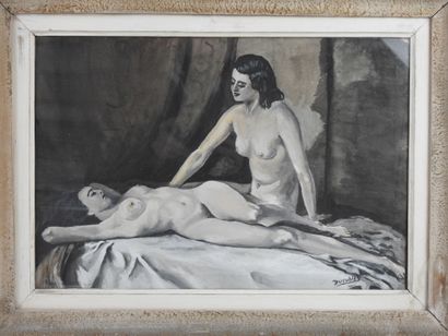 DURUBLES - XXème
Nus féminins à la pose
Lavis...