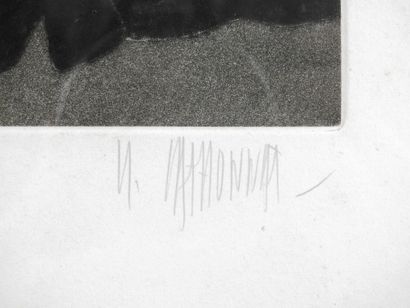 Michel MATHONNAT - XXeme
Cinquième chant.
Aquatinte....