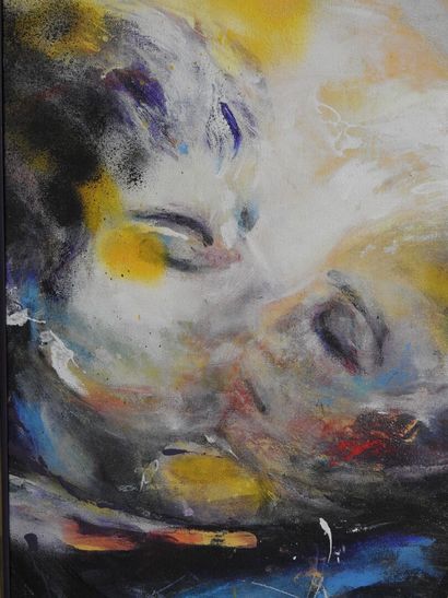 Clotilde LEGRIS - XXIeme
Couple enlacé
Huile...