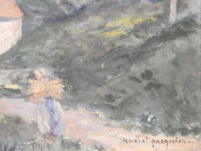 Rachel PASQUIER - XXeme
Jeux en forêt.
Huile...