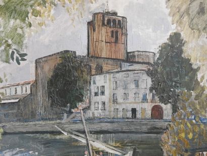 Ondine MAGNARD VLAICH (1904-1968) 
Le port...