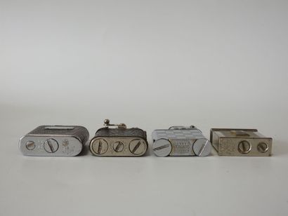 Lighters
Set of 4 lighters including: 1 leather-wrapped...