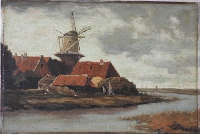 J. LAMMERY
Les moulins à vent.
Huile sur...