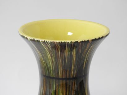 SAINT CLEMENT
Earthenware baluster vase with...