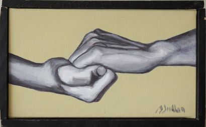 D. JULIAN - XXeme
Etude de mains.
Huile sur...