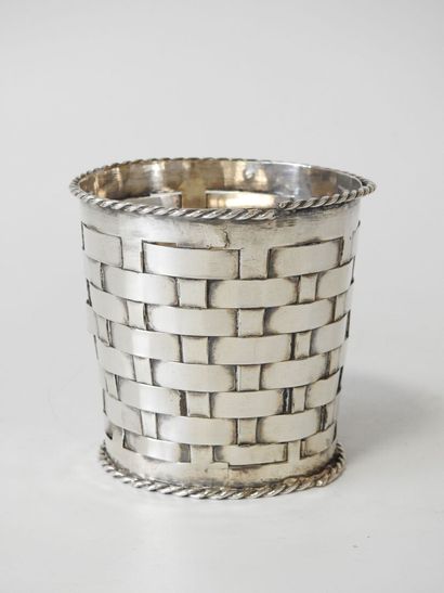 Christian DIOR 
Set comprising a silver-plated...