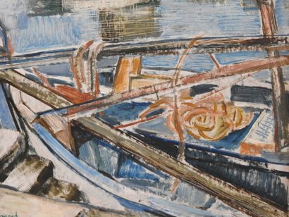 Ondine MAGNARD VLAICH (1904-1968) 
Le port...