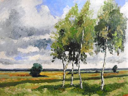 A. FRANCESCHALLI - XX eme
Paysage aux quatre...