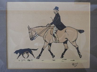 Edmond GROS (1864-1933)
Cavaliers
Lot de...