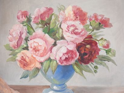 DENIZOT - 20th century
Bouquet of roses with...