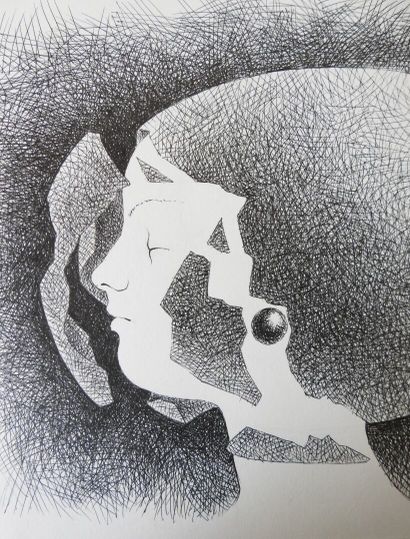 Jean BAILLY - (né en 1940)
Composition surréaliste...