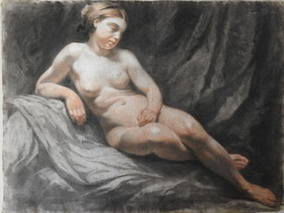 Louis HERSENT (1777-1860)
Set of 4 nude studies
Charcoal,...
