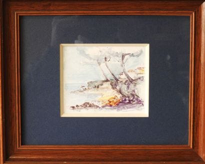 LIBERO - XXeme
La sieste sous les pins.
Aquarelle,...