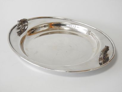 Christian DIOR 
Set comprising a silver-plated...