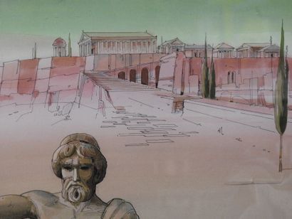 J.C. MERCIER - XXeme
Scène mythologique
Aquarelle...