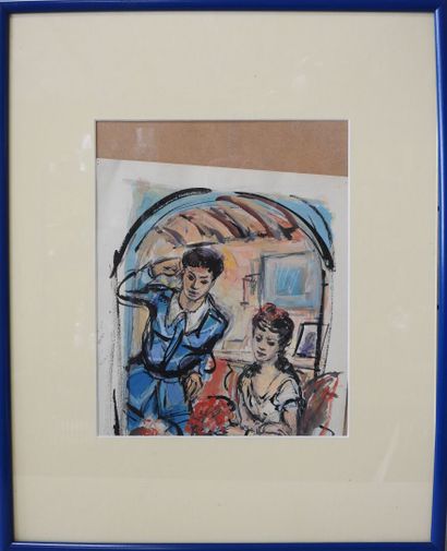 Émilien DUFOUR (1894-1975)
Couple dans un...