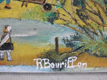 R. BOURILLON - XXeme - Art naïf
Les marais...
