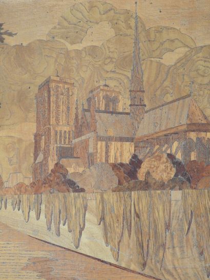 ROSENAY
Notre Dame de Paris
Inlaid painting
Signed...