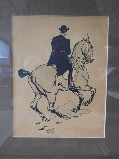 Edmond GROS (1864-1933)
Personnages à cheval...