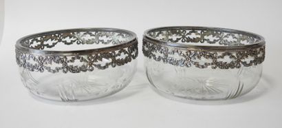 Pair of circular cut-glass wheel and stylus...