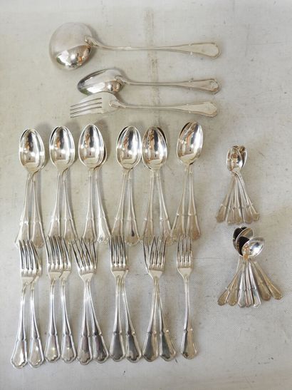 ERCUIS
Part of a silver-plated menagère,...