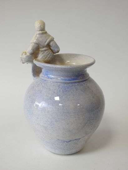 20th century work
Earthenware vase, body...