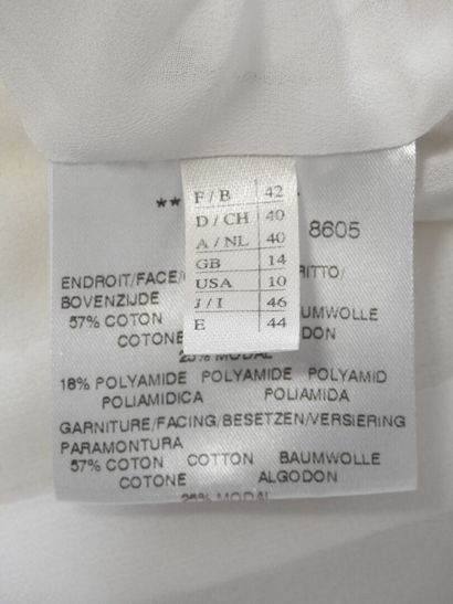 WEILL
White cotton-polyamide jacket with...