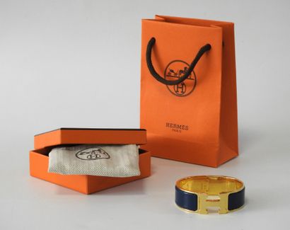 HERMES - Paris
Clic H model bracelet in gilt...