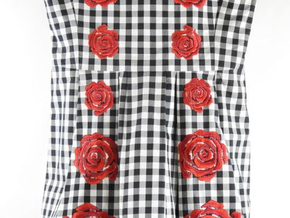 MOSCHINO
Robe manche courte en coton à carreau...