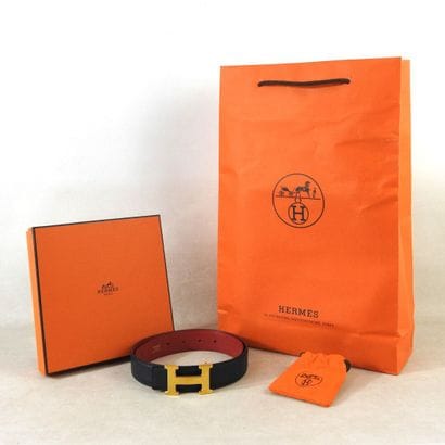 HERMES - Paris
Reversible link belt, red...
