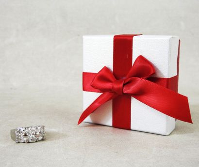 Band ring set in 925 sterling silver with...